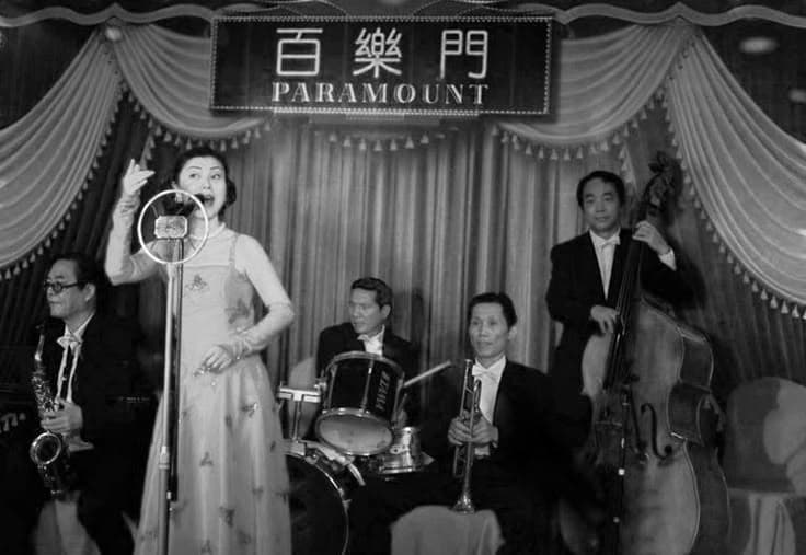 Twenties Era Shanghai - The Bund waterfront with Art Deco buildings