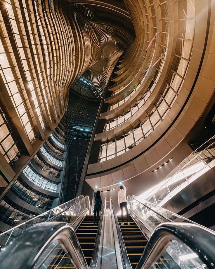 Jin Mao Tower from inside